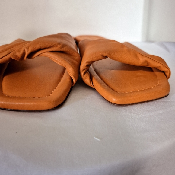 Reformation Mikki Twist Strap Square Toe Slip On Sandal Size 11 - Picture 5 of 10